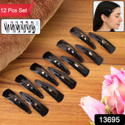 Metal Tik Tak Hair Clips (12 Pcs Set) thumbnail 6