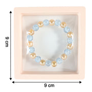 Elegant Dual-tone Crystal Beaded Stretch Bracelet (1 Pc) thumbnail 4