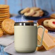 8137 Ganesh Premium Stainless Steel Coffee Mug With Heat Resistant Mug Lid. Approx 400ml Mug. thumbnail 3