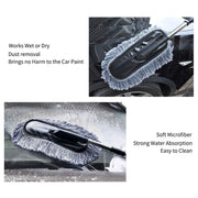 4749 Car Duster Long Retractablesoftnon-sliphandle Multipurpose Microfiber Wash Brush Vehicle Interior And Exterior Cleaning Kit With For Car Boats Or Home thumbnail 6