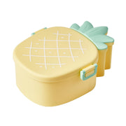 5729 Kids Lunch Box Cute Pineapple Shaped Bento Box With Fork Spoon Snack Candy Container Microwave Portable Office Lunch Box (1 Pc  With Spoon Fork  Color Box) thumbnail 3