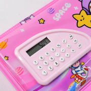 Multi-functional Space Theme Pencil Box With Built-in Calculator (1 Pc) thumbnail 4