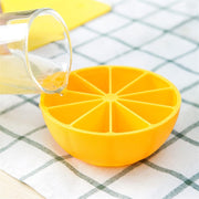 Lemon Shape Flexible Silicone Ice Cube Tray  8-slot Round Ice Mold (1 Pc) thumbnail 6