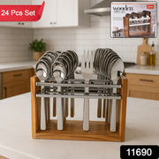 Apex Premium Stainless Steel Cutlery Set (24 Pc) thumbnail 7