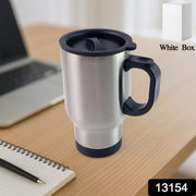 Stainless Steel Vacuum Glass Insulated Glass Coffee Cups (With Lid  Handle  1 Pc) thumbnail 7