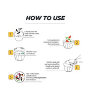 0065b Manual Stainless Steel Compact Extra Sharp Hand Held Vegetable Chopperslicer With 5 Blades (750 Ml) thumbnail 3