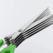 1563 Multifunction Vegetable Stainless Steel Herbs Scissor With 5 Blades thumbnail 1