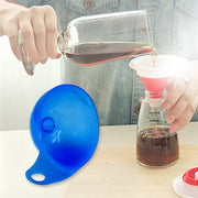 17555 Plastic Funnel For Pouring Oil Sauce Water Juice Cooking Oil Powder Small Food-grains Food Grade Plastic Funnel (1 Pc) thumbnail 3