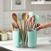 Multipurpose 5 Compartment Rotating Pen Holder (1 Pc) thumbnail 2