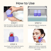 1224p Beauty Ice Roller For Face Massager  Eye Reusable Face Rollers Facial Roller ( Purple Color) thumbnail 5