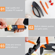 Multifunctional Garlic Press Garlic Mincing  Crushing Tool (1 Pc) thumbnail 6