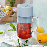 Portable Electric Juicer With Handle  Straw Usb Rechargeable 6 Stainless Steel Blades (500 Ml) thumbnail 3