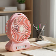 Portable Usb Rechargeable Desk Fan (1 Pc) thumbnail 5
