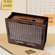 Wooden Money  Piggy Bank Money Box (1 Pc  With Marker Pen) thumbnail 3
