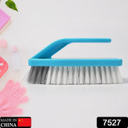 7527 Multipurpose Durable Cleaning Brush With Handle For Clothes Laundry Floor Tiles At Home Kitchen Sink Wet And Dry Wash Cloth Spotting Washing Scrubbing Brush. thumbnail 4