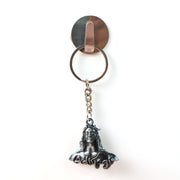 Adiyogi Shiva Face Metal Keychain (1 Pc) thumbnail 4