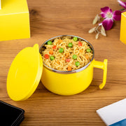 2933 Maggie Bowl With Lid And Handle Soup Bowls For Easy Perfect Breakfast Cereals Fruits Ramen Beverages Essentials Dishwasher Safe Double Layer thumbnail 1