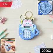 Cute Cartoon Bunny Calculator Keychain With Mini Digital Display (1 Pc) thumbnail 7