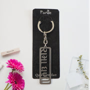Stylish Devotional Text Metal Keychain (1 Pc) thumbnail 2