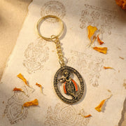 Metal Traditional Decorative Lord Krishna Keychain (1 Pc) thumbnail 1