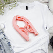 1432a Travel Hangers With Clips Portable Folding Clothes Hangers For Scarves Suits Trousers Pants Shirts Socks Underwear Travel Home Foldable Clothes Drying Rack thumbnail 1