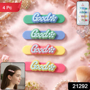 Colorful Good Design Hair Clips (4 Pc) thumbnail 7