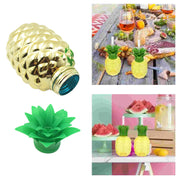 8447 Plastic Pineapple Cups With Straw Pineapple Party Favors Summer Hawaiian And Beach Party Decorations For Kids Adults With Brown Box(1 Pc) thumbnail 4