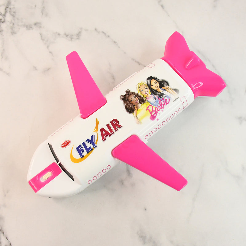 Multi-functional Airplane-shaped Compass Box With Led Light And Built-in Sharpener
