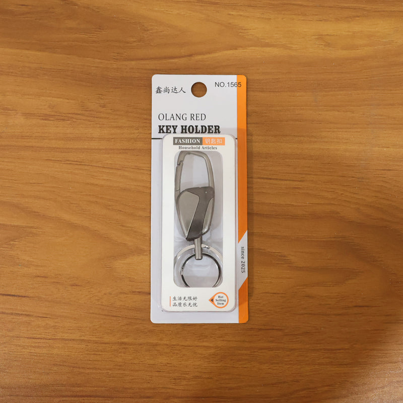 Premium Heavy Duty Metal Key Holder With Locking Carabiner Clip (1 Pc)