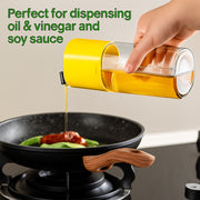500 Ml Automatic Oil Dispenser Bottle With One-touch Controlled Pour Spout (1 Pc) thumbnail 3