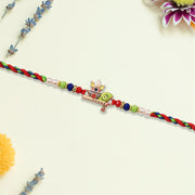 Kalash Rakhi With Flute And Peacock Feather thumbnail 3