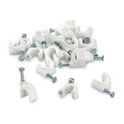 9020 100 Pc 6 Mm Cable Clip Used In All Kinds Of Wires To Make Them Stuck And Holded In Walls Etc. thumbnail 6