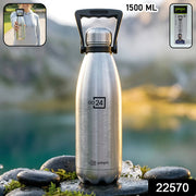 Pexpo Echo Vacuum Insulated Hot  Cold Stainless Steel Water Bottle 1500 Ml thumbnail 7