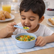 Wheat Straw Kids Soup Bowl With Matching Spoon (240ml 1 Set ) thumbnail 2