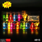 4815 Decoratives Plastic Happy Birthday 13 Led Letter Battery Operated String Lights Outdoor String Lights (Multicolour) thumbnail 7