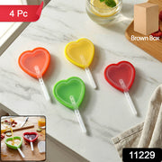 Premium Heart Shape Silicone Popsicle Mold Set 4 Pc thumbnail 7
