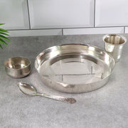 Stainless Steel Pooja Thali - (Set) thumbnail 2