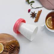 Portable Travelling Cuptumbler With Lid Folding  Pocket Glass For Travelling Water Cup For Kids Walker Folding Camping Cup With Lids Expandable Drinking Cup Folding Cup For Kids Travel - (Pack Of 1) thumbnail 3