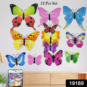 Decorative Colorful Butterfly Wall Stickers (12 Pc  Set) thumbnail 7