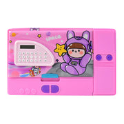 Multi-functional Space Theme Pencil Box With Built-in Calculator (1 Pc) thumbnail 1