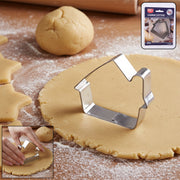 Stainless Steel House Shape Cookie Cutter Set (3 Pc Mix Design Set) thumbnail 4