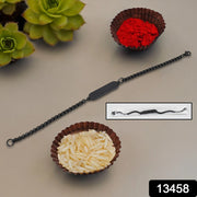 Black Bracelet Rakhi Gift Bracelet (1 Pc) thumbnail 5