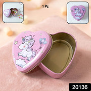 Heart Shaped Unicorn Printed Multipurpose Storage Box (1 Pc) thumbnail 7