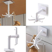 4644 360 Rotating Folding Hook Self-adhesive Waterproof Wall Mounted Hook thumbnail 2