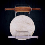 5552 Chakla Belan Chimta Stand Rolling Pin Board Tong Holder Silver Stainless Steel Multi-purpose Rack For Kitchen (1 Pc ) thumbnail 1