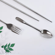 Portable Utensils Travel Camping Cutlery Set 4 Pc With Case thumbnail 5
