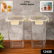Apex Press N Lock Airtight Kitchen Storage Container Set (2pc1400ml) Approx thumbnail 6