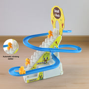 Lala Small Duck Climb Stairs Toy Roller Coaster With Flashing Lights  Music (3 Ducks) thumbnail 2