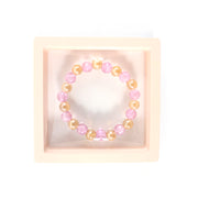 Elegant Dual-tone Crystal Beaded Stretch Bracelet (1 Pc) thumbnail 3
