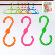 S Shape Plastic Hooks Hanger For Hanging Cloth (3 Pcs Set) thumbnail 1